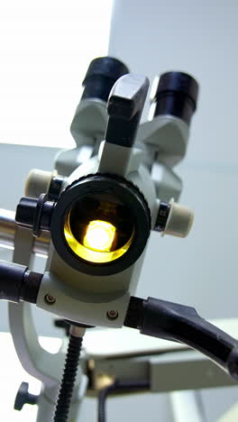 special equipment for dentist. dental clinic interior with modern dentistry equipment. vertical video