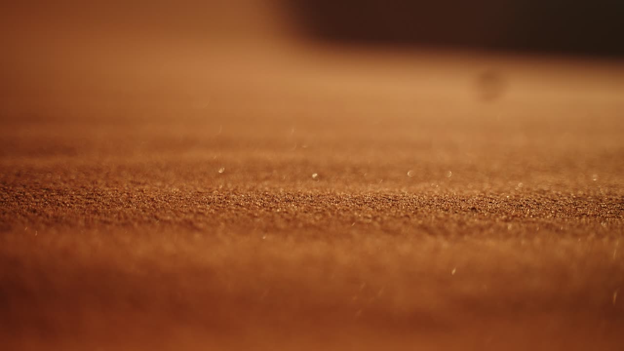Closeup Detail Of Sand Dunes In Sahara Desert Near Merzouga In Africa