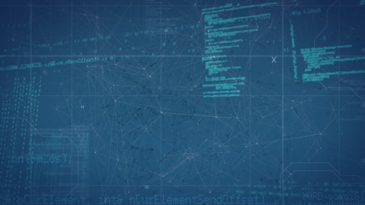 Animation of data processing over molecules and constellations