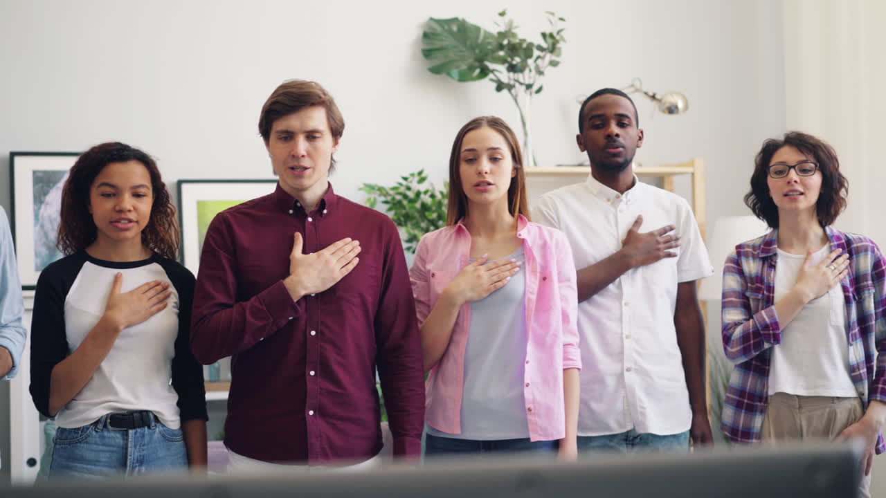 Friends Singing Together