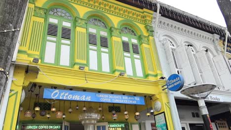 colorful colonial-style shops in singapore