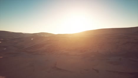 beautiful sand dunes in the sahara desert