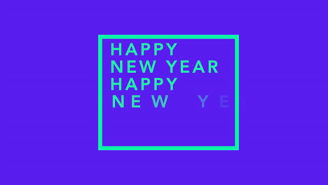 feliz año nuevo en degradado azul moderno 2