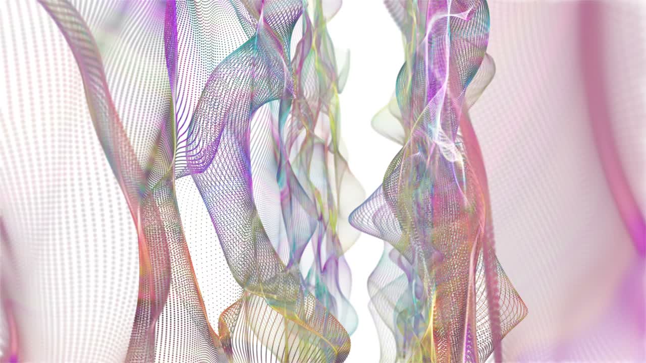 animación fantástica con objeto de onda de partículas en cámara lenta, 4096x2304 bucle 4k