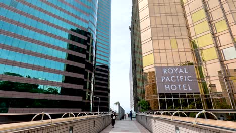 royal pacific hotel in urban hong kong setting