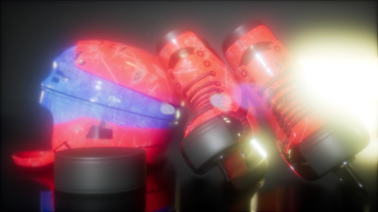 어 ⁇  속에서 하키 장비