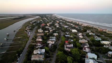 Isle-Of-Palms,-SC,-Isle-Of-Palms,-South-Carolina,-Luftaufnahmen-Von-Häusern-Und-Immobilien