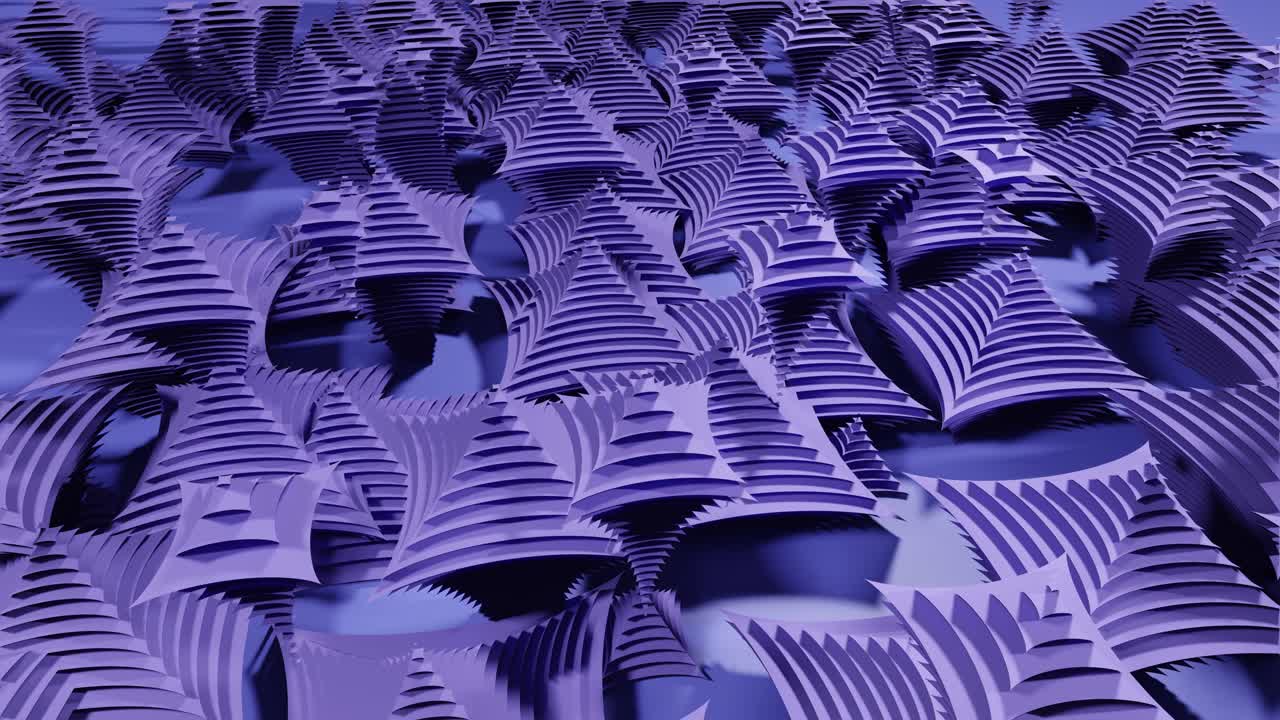 animación abstracta loopable 3d con un patrón geométrico de octaedro violeta