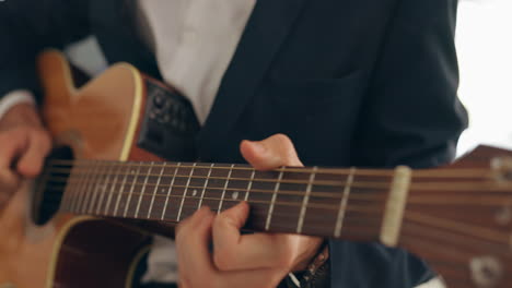 Hands,-musician-and-playing-acoustic-guitar