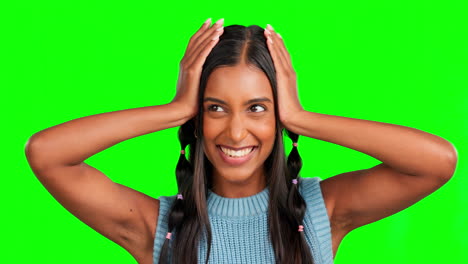 Wow,-shock-and-face-of-a-woman-on-a-green-screen