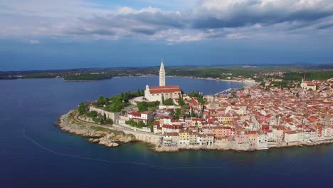 beautiful aerial shot of the town of rovinj in croatia 5