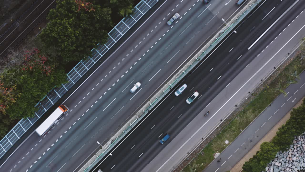 고속도로 교통의 항공 시각