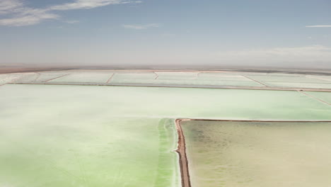 the green saline lake, natural lake background.