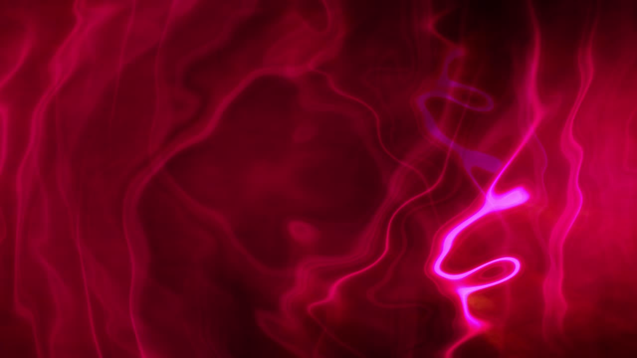 ciencia abstracta tecnología elegante púrpura violeta partículas ardientes gráficos de movimiento. 4k bucle sin costuras campo magnético fractal elegante con partículas y líneas de turbulencia ondulando fondo.