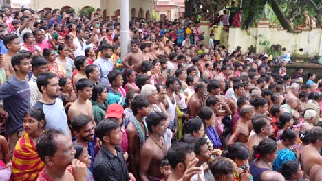 large crowd at a religious gathering in india