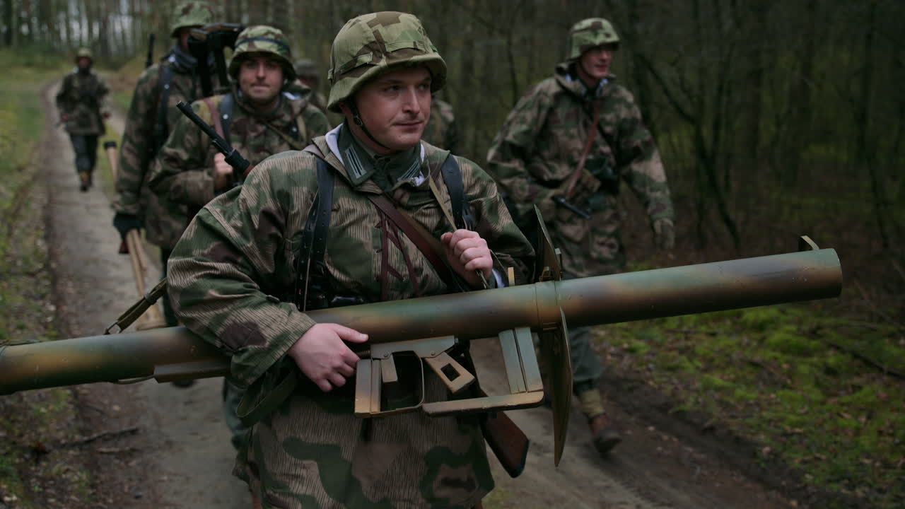 World War II German Soldiers on Patrol