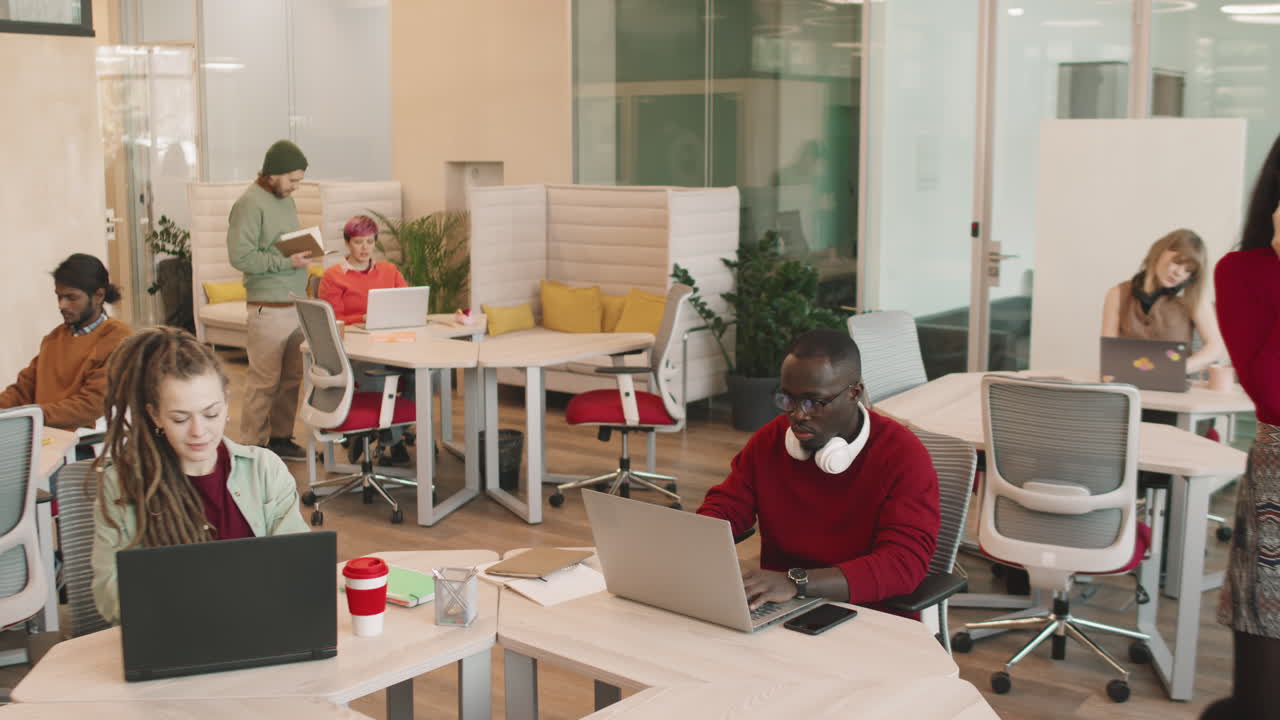 Multi-Ethnic Team of Businesspeople Working