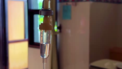 Set-Iv-Flüssigkeit-Intravenös-Tropfen-Kochsalzlösung-Tropf-Krankenhauszimmer,-Medizinisches-Konzept