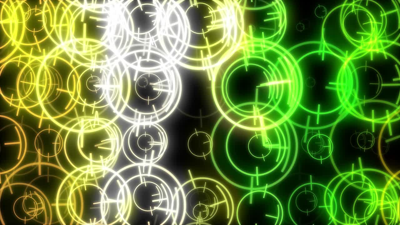 giro del círculo objetivo elemento de anillo de colores fondo