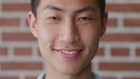 happy asian man smiling