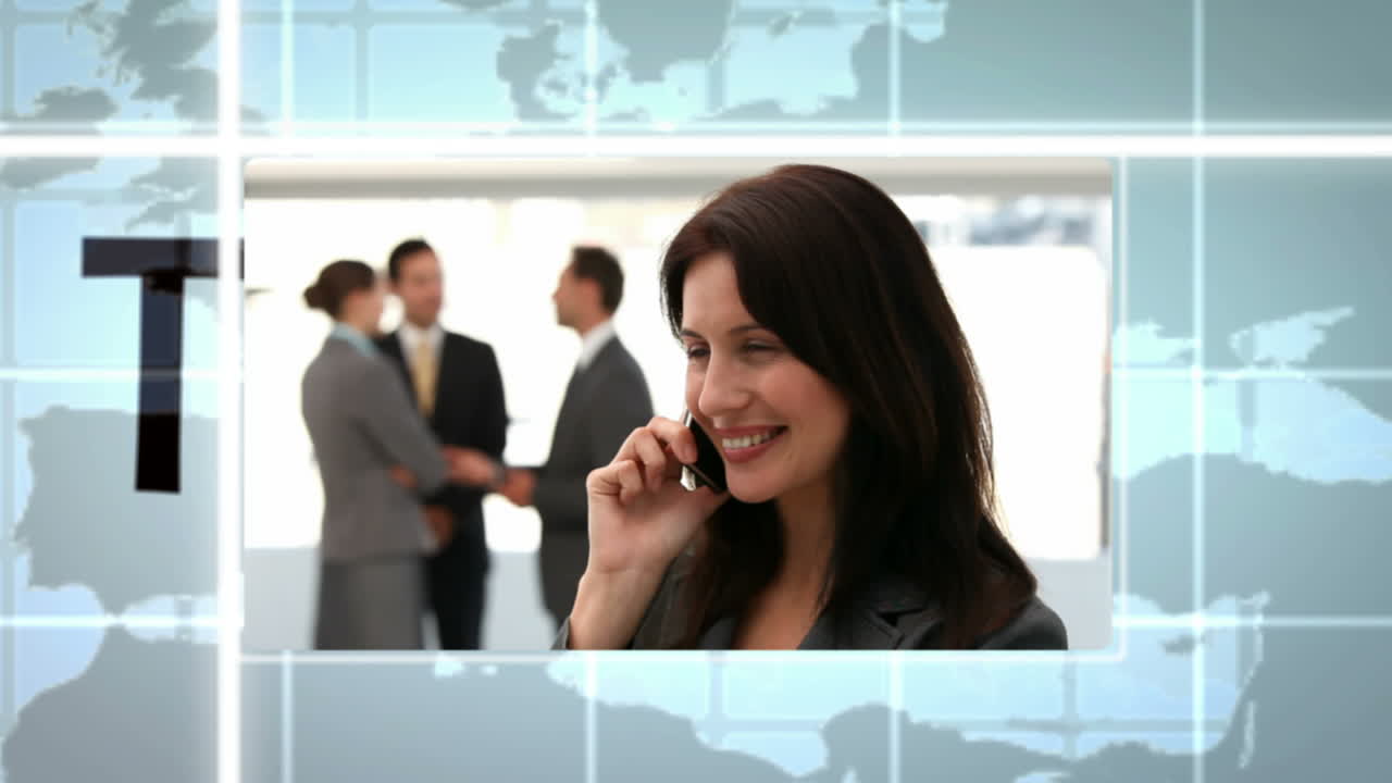 animación en 3d de conceptos empresariales