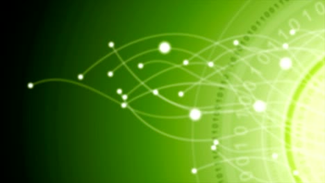 animación de video de tecnología verde abstracta