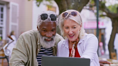 older couple celebrating success
