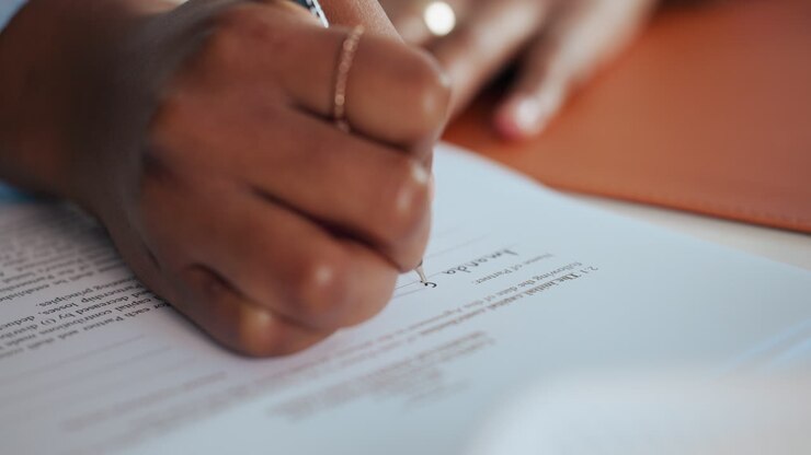 Signing a Contract