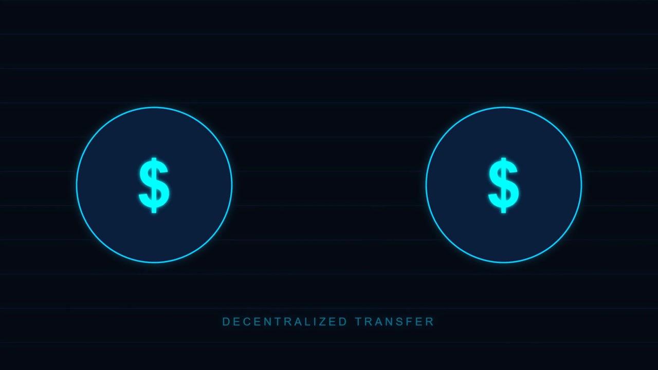 Digital Dollar Currency Transfer Animation
