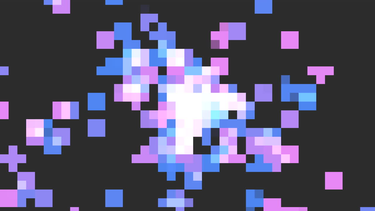 Gradient colorful pixels in 8 bit pattern