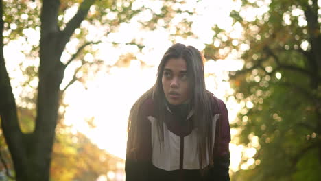 woman in the forest during autumn