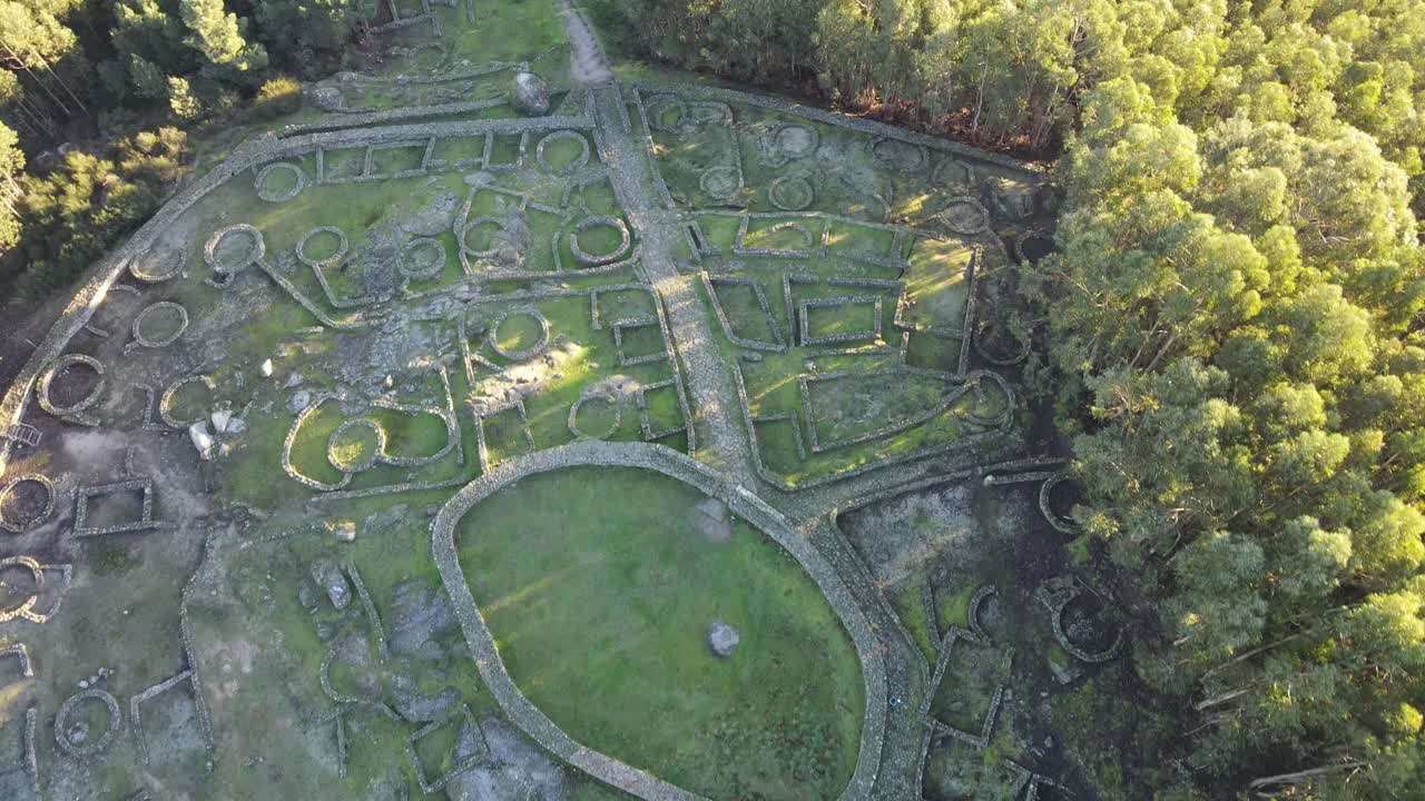 Archeological site in Portugal - Castro de Monte Mozinho. It is the largest Roman city ruins in the Iberian Peninsula, although it is not yet fully explored