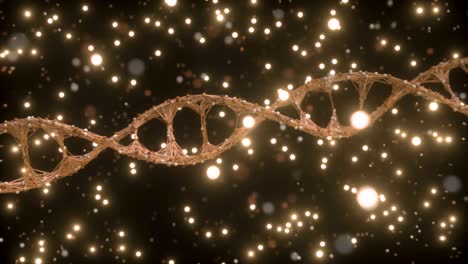 concepto de edición de genes de adn 4k. animación en 3d.