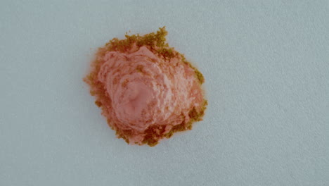 pink dessert topping