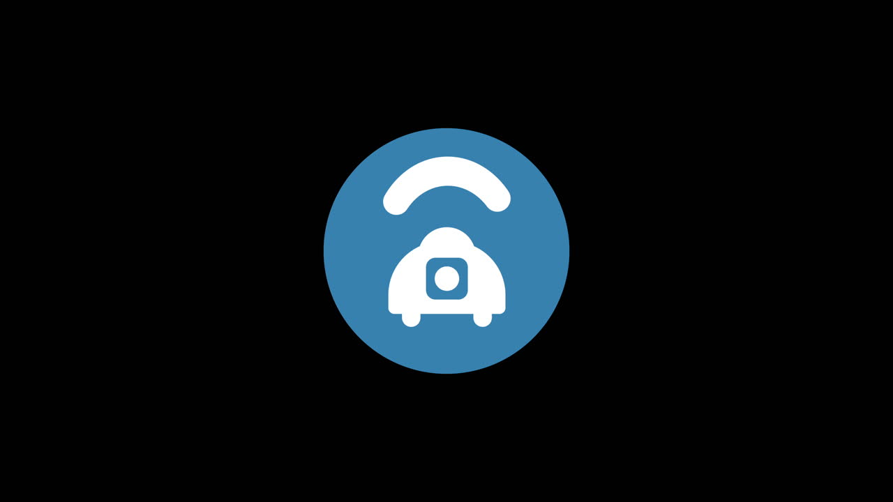 Ricevitore telefonico animato con icona del segnale Wi-Fi