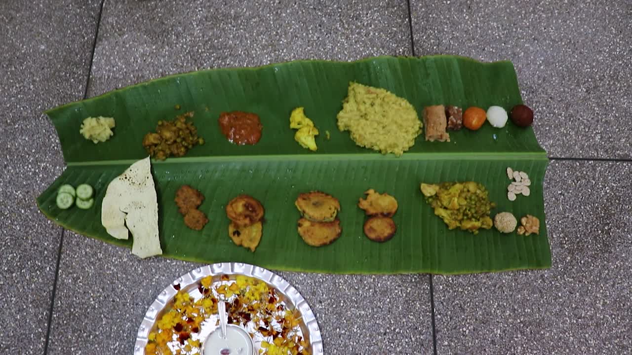 Indian Traditional Mithila Region Food Served At Banana Leaf At ...