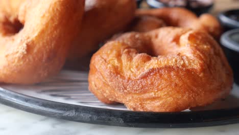delicious golden brown donuts