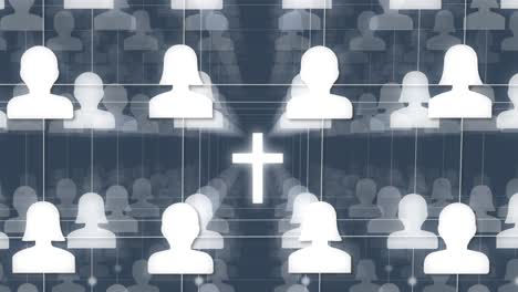 Christian-Society-and-network-communication,-sharing-ideas-in-the-Church