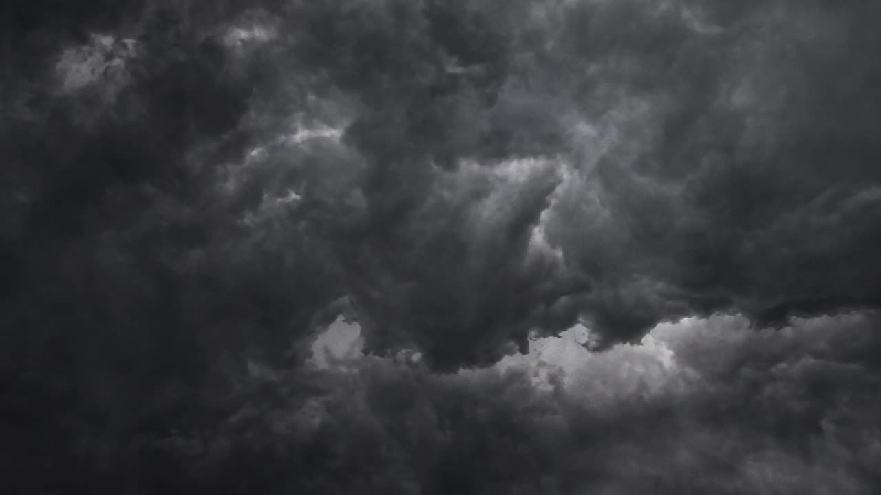 Storm over the dark sky 4k