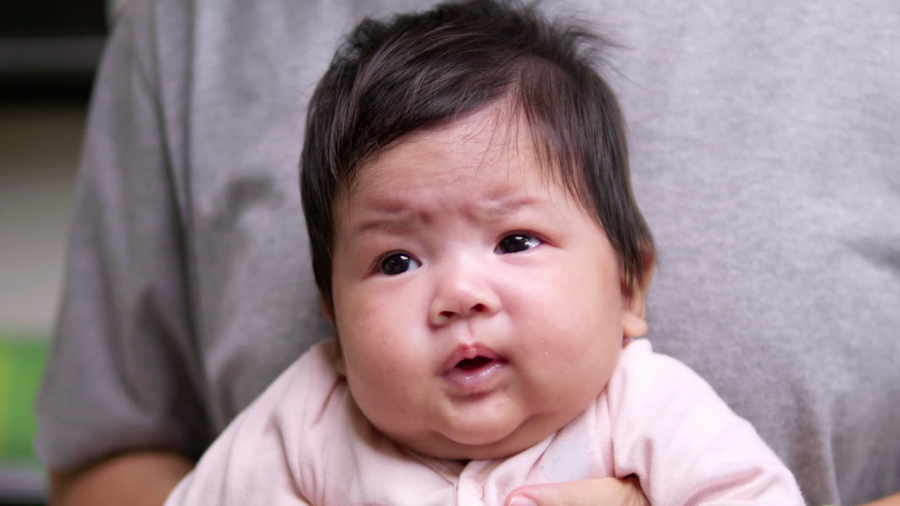 Adorable Baby Girl Close Up