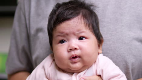 adorable baby girl close up