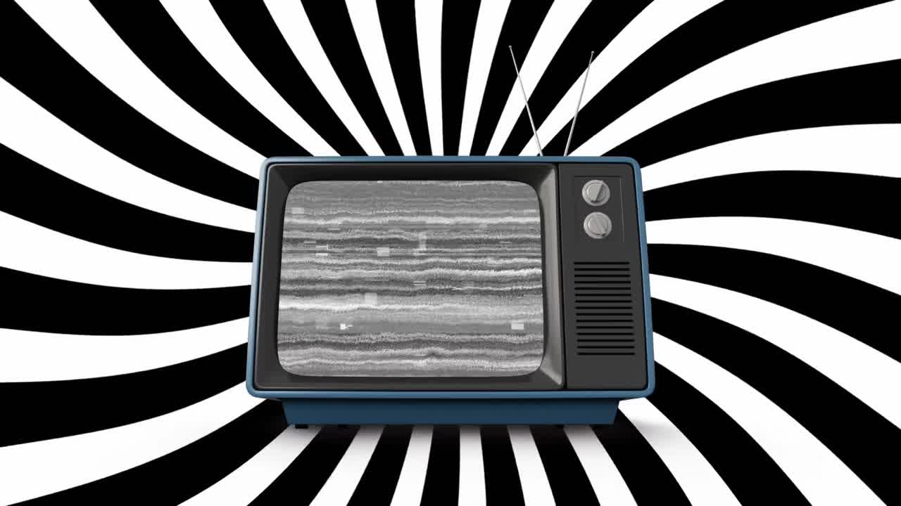 viejas líneas de televisión y diagonales