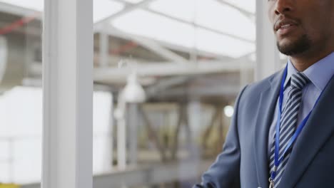 male businessman in thought at a business conference