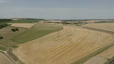 Ostfrankreich-Sommerfelder-Luftlandschaft