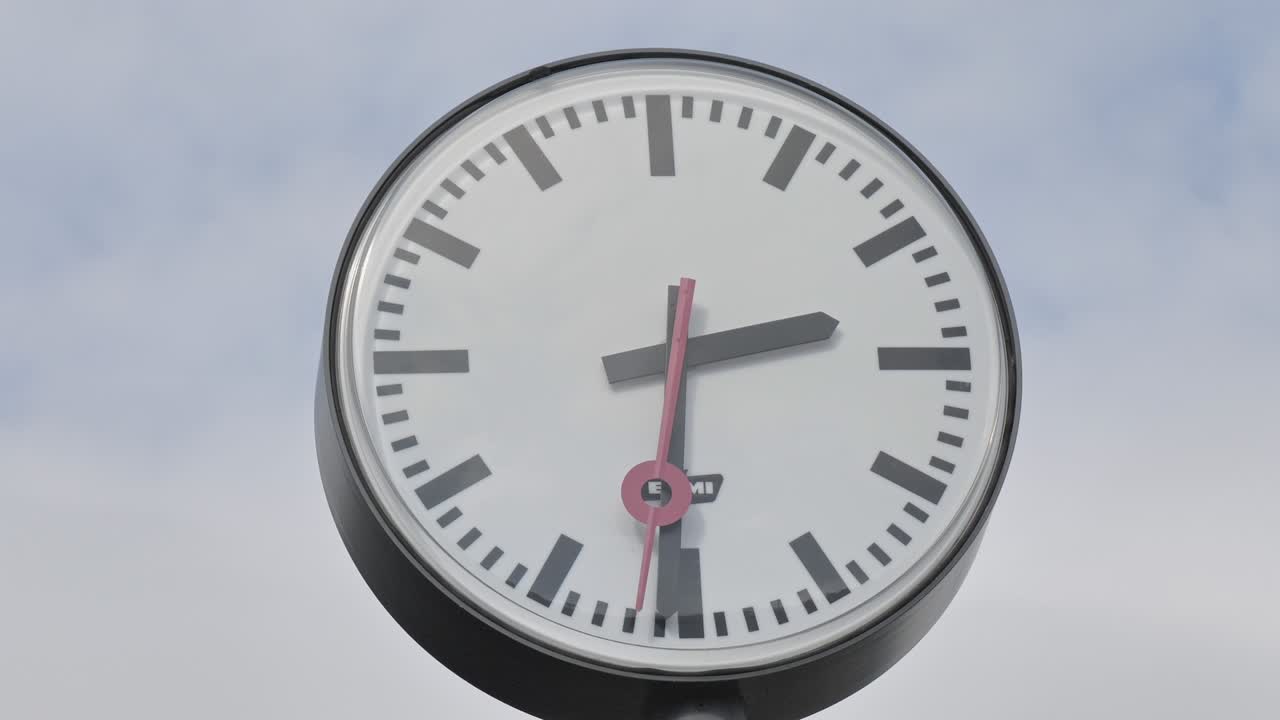 Closer look of the station clock in the train station in Helsinki Finland. Helsinki.Finland-September 2.2020