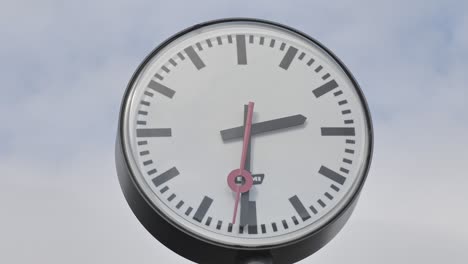 closer look of the station clock in the train station in helsinki finland. helsinki.finland-september 2.2020