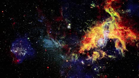 tarantula nebula in the cosmos of space, the universe