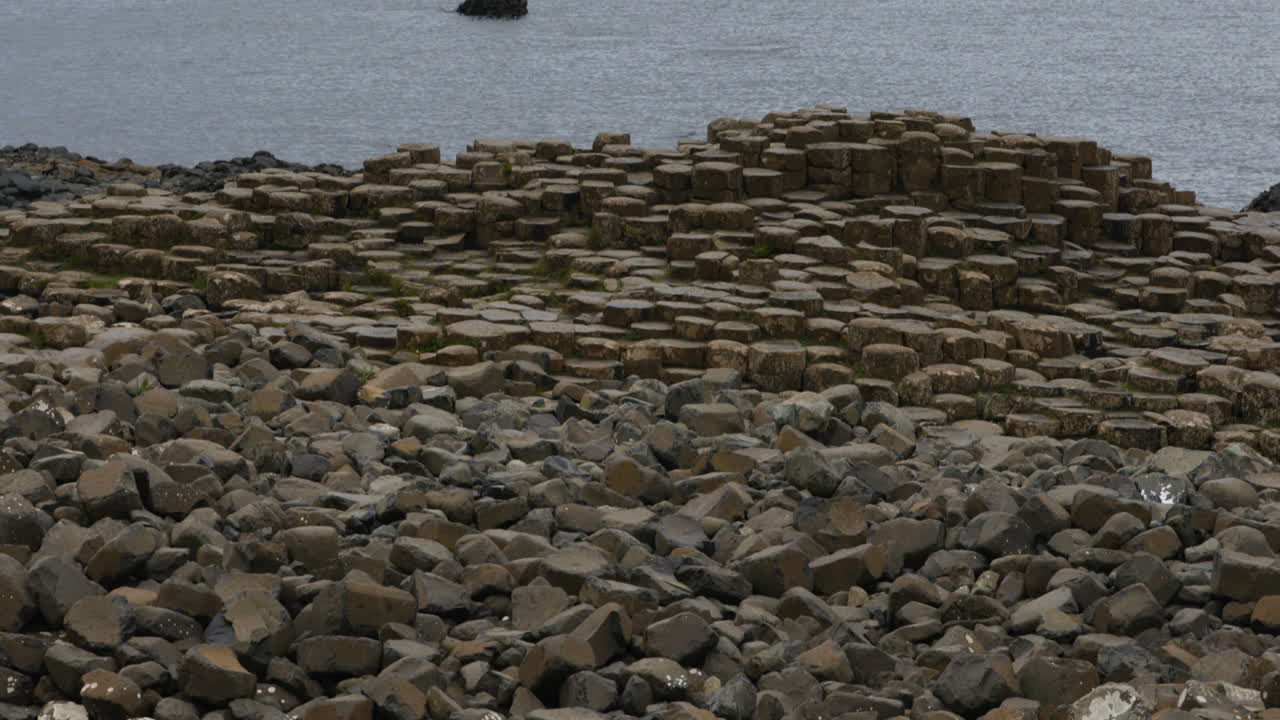 Basalt Columns At The Giant's Causeway In County Antrim, Northern Ireland