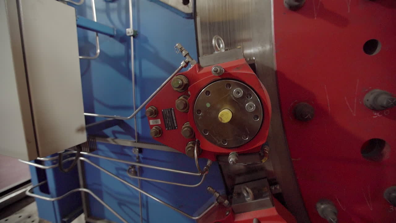 close-up de las máquinas industriales