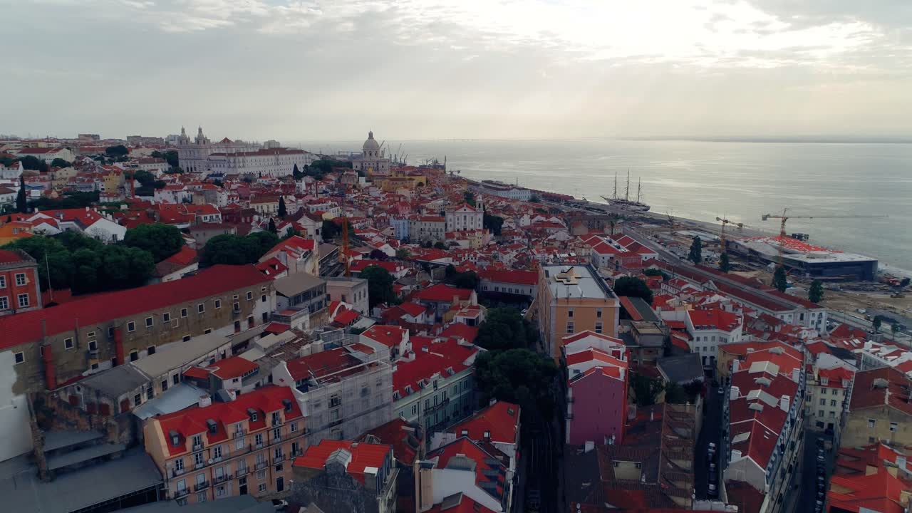 Lisboa Skyline cittadino Orizzonte Capitale Punto di riferimento Lisbona